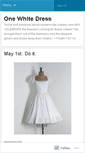 Mobile Screenshot of 1whitedress.wordpress.com