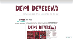 Desktop Screenshot of devondevereaux.wordpress.com