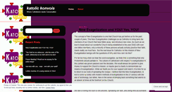 Desktop Screenshot of katolickonvois.wordpress.com