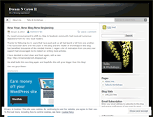 Tablet Screenshot of dreamandgrowit.wordpress.com