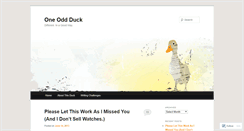 Desktop Screenshot of onlyoddduck.wordpress.com