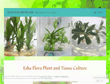 Tablet Screenshot of eshaflora.wordpress.com