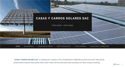 Desktop Screenshot of casasycarrossolares.wordpress.com