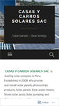 Mobile Screenshot of casasycarrossolares.wordpress.com