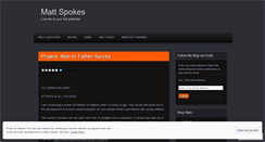 Desktop Screenshot of matthewspokes.wordpress.com