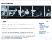 Tablet Screenshot of caloriesofvirtue.wordpress.com