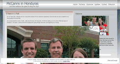 Desktop Screenshot of mccannsinhonduras.wordpress.com