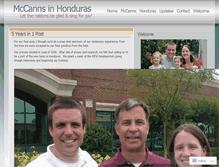 Tablet Screenshot of mccannsinhonduras.wordpress.com