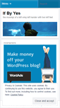 Mobile Screenshot of ifbyyes.wordpress.com