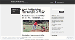Desktop Screenshot of electrictiller.wordpress.com