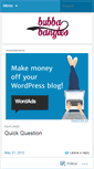 Mobile Screenshot of bubbabangles.wordpress.com