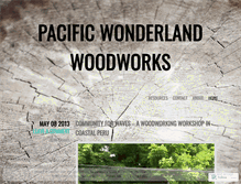 Tablet Screenshot of pacificwonderland.wordpress.com