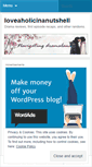 Mobile Screenshot of loveaholicinanutshell.wordpress.com