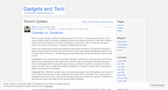 Desktop Screenshot of gadgetsandtech.wordpress.com