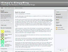 Tablet Screenshot of gimpygimpy.wordpress.com