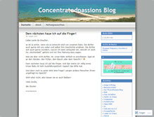 Tablet Screenshot of concentratedpassion.wordpress.com