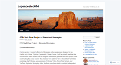 Desktop Screenshot of cspenceetec674.wordpress.com