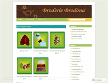 Tablet Screenshot of broderiebrodona.wordpress.com