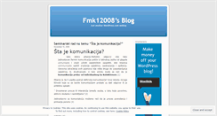 Desktop Screenshot of fmk12008.wordpress.com