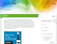 Tablet Screenshot of cloudyweb.wordpress.com