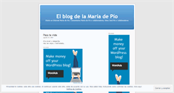 Desktop Screenshot of mariadepio.wordpress.com