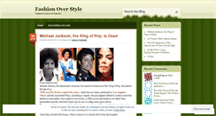 Desktop Screenshot of fashionoverstyle.wordpress.com