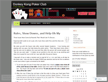 Tablet Screenshot of donkeykongpoker.wordpress.com