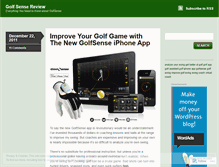 Tablet Screenshot of golfsensereview.wordpress.com