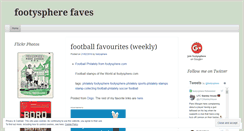 Desktop Screenshot of footysphere.wordpress.com