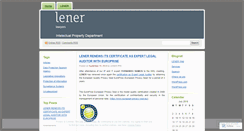 Desktop Screenshot of leneritlaw.wordpress.com