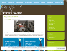 Tablet Screenshot of peppersands.wordpress.com