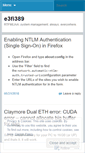 Mobile Screenshot of e3fi389.wordpress.com