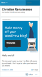 Mobile Screenshot of christianrenaissance.wordpress.com