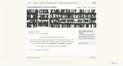 Desktop Screenshot of goodbooksinbadtimes.wordpress.com