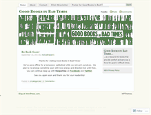 Tablet Screenshot of goodbooksinbadtimes.wordpress.com