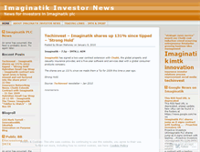 Tablet Screenshot of imaginatikinvestornews.wordpress.com