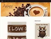 Tablet Screenshot of agapebeverages.wordpress.com