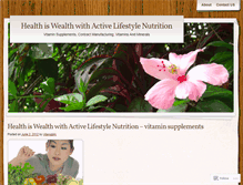 Tablet Screenshot of healthiswealthaln.wordpress.com