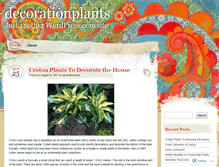Tablet Screenshot of decorationplants.wordpress.com