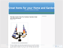 Tablet Screenshot of garydanielshomeandgarden.wordpress.com