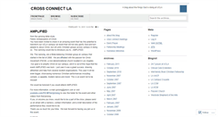 Desktop Screenshot of crossconnectla.wordpress.com