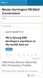 Mobile Screenshot of beckyhremaxcornerstone.wordpress.com
