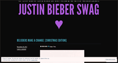 Desktop Screenshot of justinbieberswag.wordpress.com