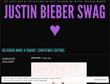 Tablet Screenshot of justinbieberswag.wordpress.com