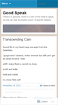 Mobile Screenshot of goodtospeak.wordpress.com