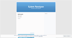 Desktop Screenshot of eylempansiyon.wordpress.com