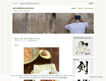 Tablet Screenshot of koshersamurai.wordpress.com