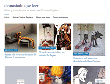 Tablet Screenshot of demasiadoqueleer.wordpress.com