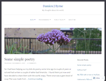 Tablet Screenshot of damienbyrne.wordpress.com