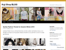 Tablet Screenshot of kujishop.wordpress.com